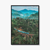 Sri Lanka Fine Art Photo Print, Kandy To Ella Train, Railway Poster