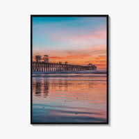 Oceanside Fine Art Photo Print, Pier Beach, San Diego California USA Wall Poster