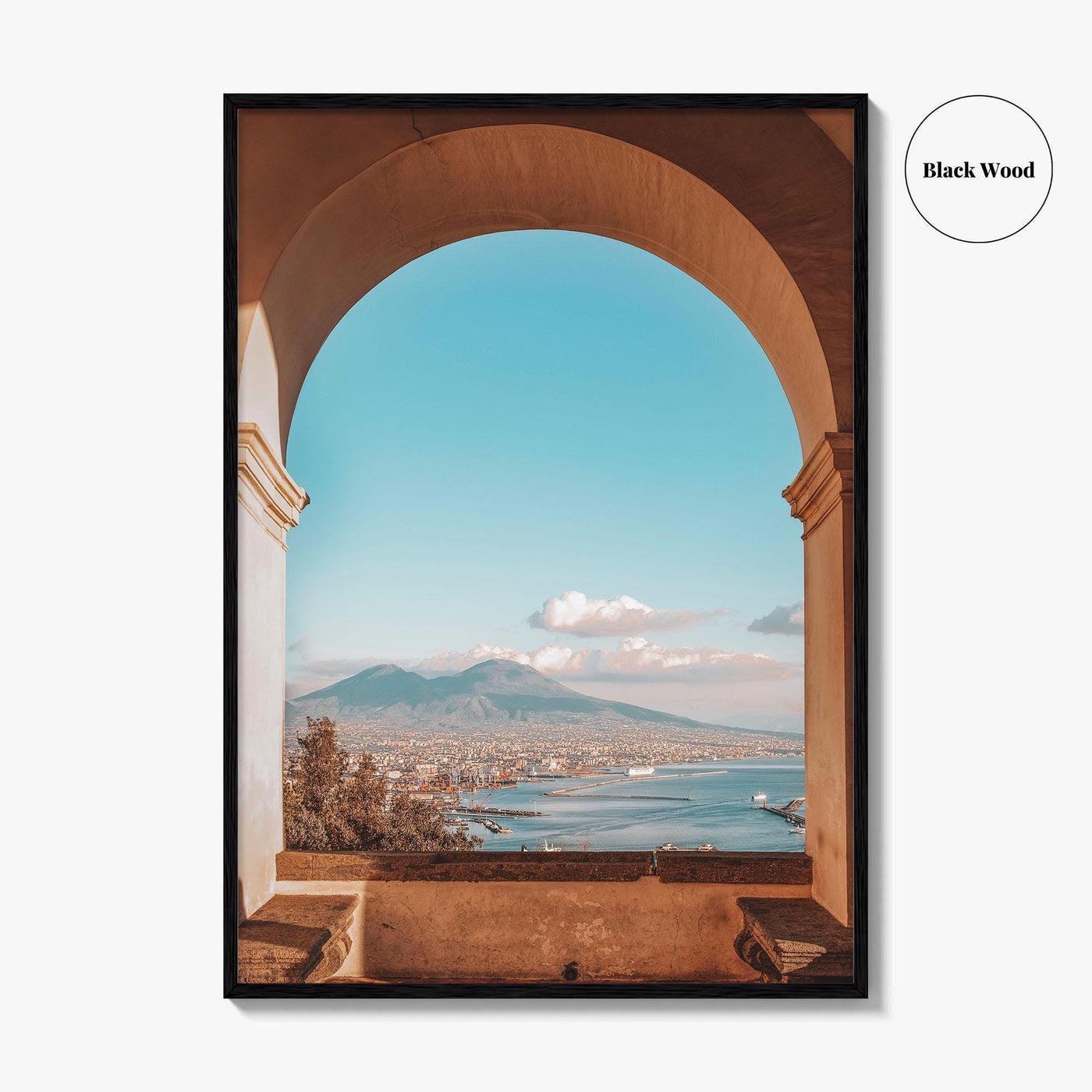 Naples Italy Fine Art Photo Print, Mount Vesuvius, Certosa di San Martino, Campania Poster