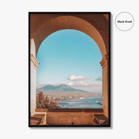 Naples Italy Fine Art Photo Print, Mount Vesuvius, Certosa di San Martino, Campania Poster