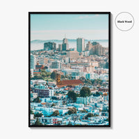 San Francisco Skyline Fine Art Photo Print, Corona Heights Park, California Wall Poster