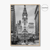 Philadelphia Black and White Fine Art Photo Print, City Hall, Philly, Pennsylvania Poster