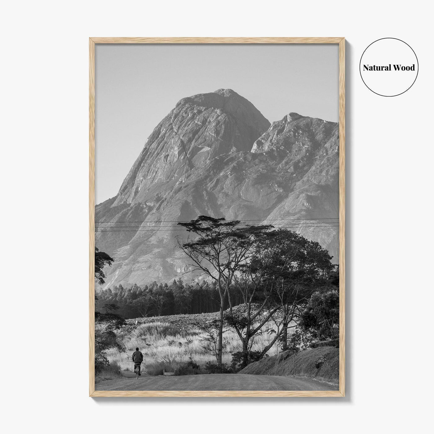 Mulanje Massif Malawi Black and White Fine Art Photo Print, Mount Mulanje, Sapitwa Peak