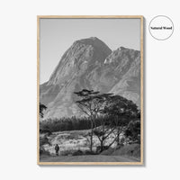 Mulanje Massif Malawi Black and White Fine Art Photo Print, Mount Mulanje, Sapitwa Peak