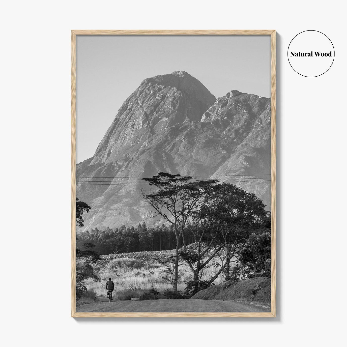 Mulanje Massif Malawi Black and White Fine Art Photo Print, Mount Mulanje, Sapitwa Peak
