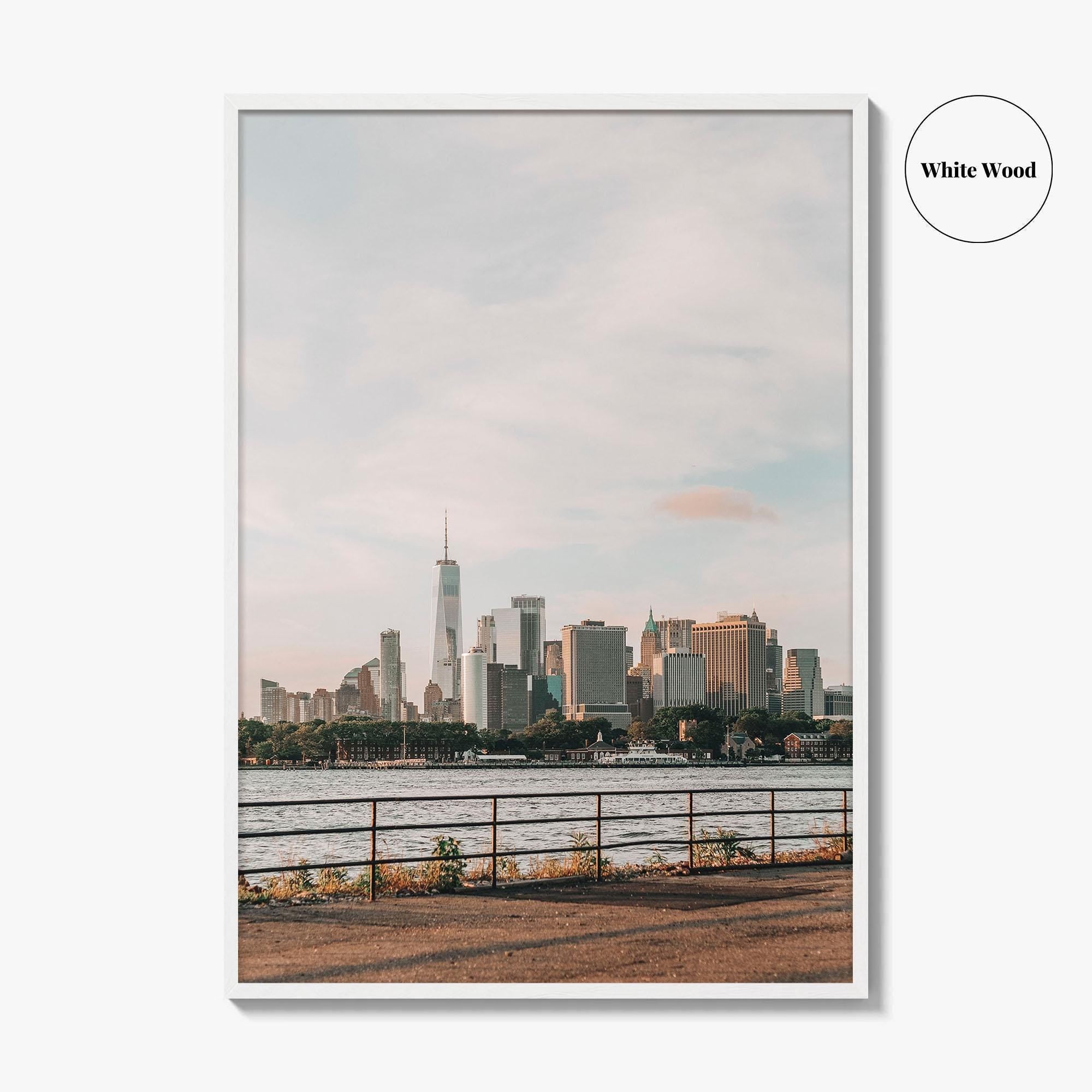 New York City Skyline Fine Art Photo Print, Manhattan, Red Hook Brooklyn, NYC
