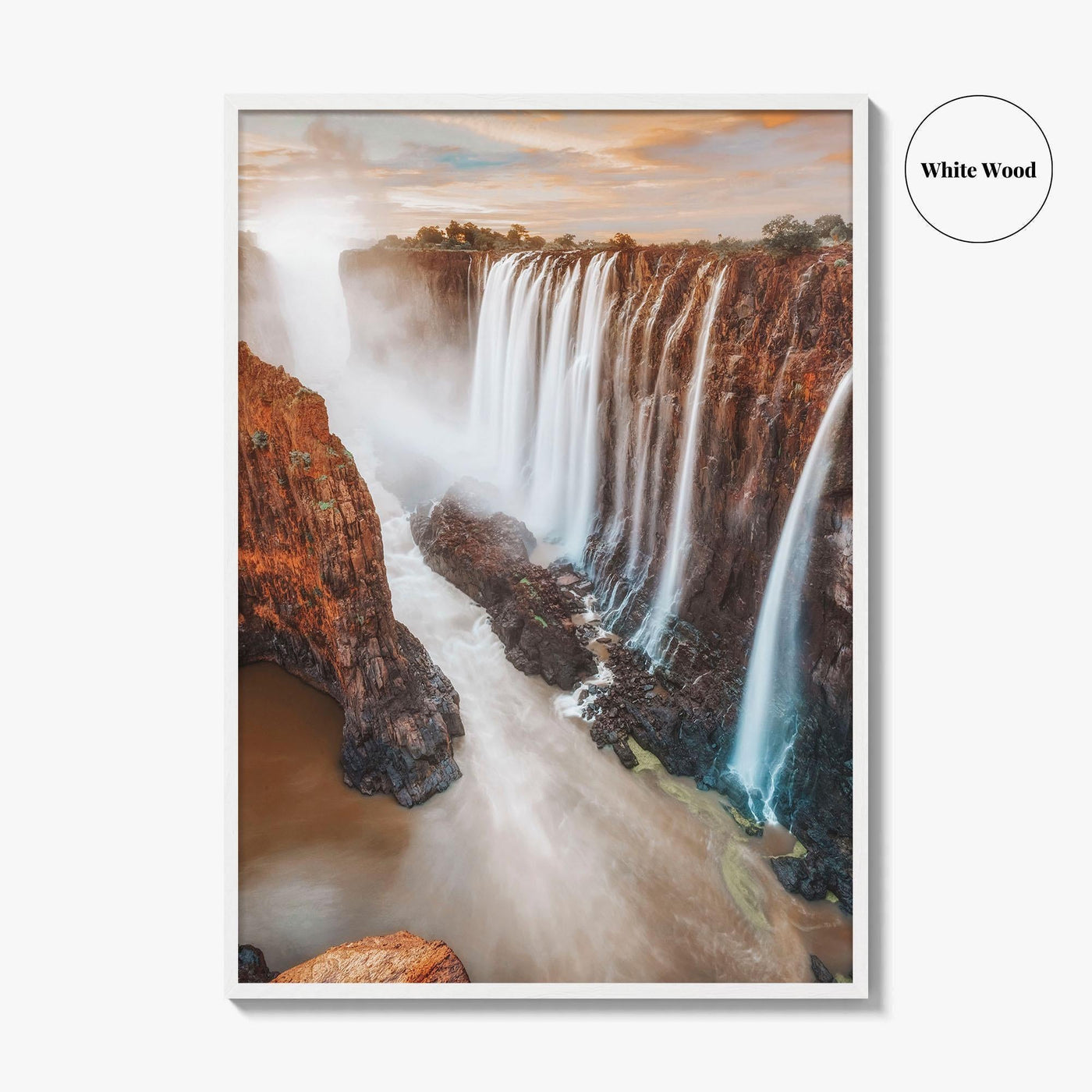 Victoria Falls Fine Art Photo Print, Zimbabwe Zambia Wall Poster, Livingstone