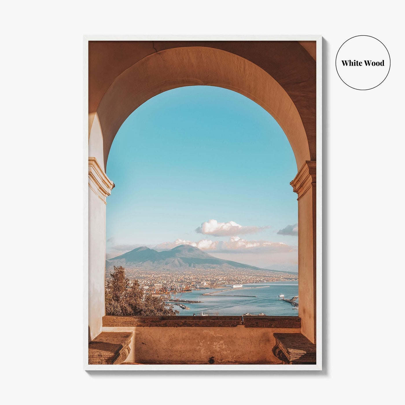 Naples Italy Fine Art Photo Print, Mount Vesuvius, Certosa di San Martino, Campania Poster