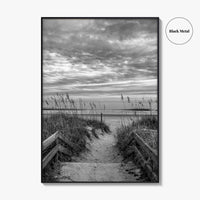 Myrtle Beach Black and White Fine Art Photo Print, South Carolina Poster