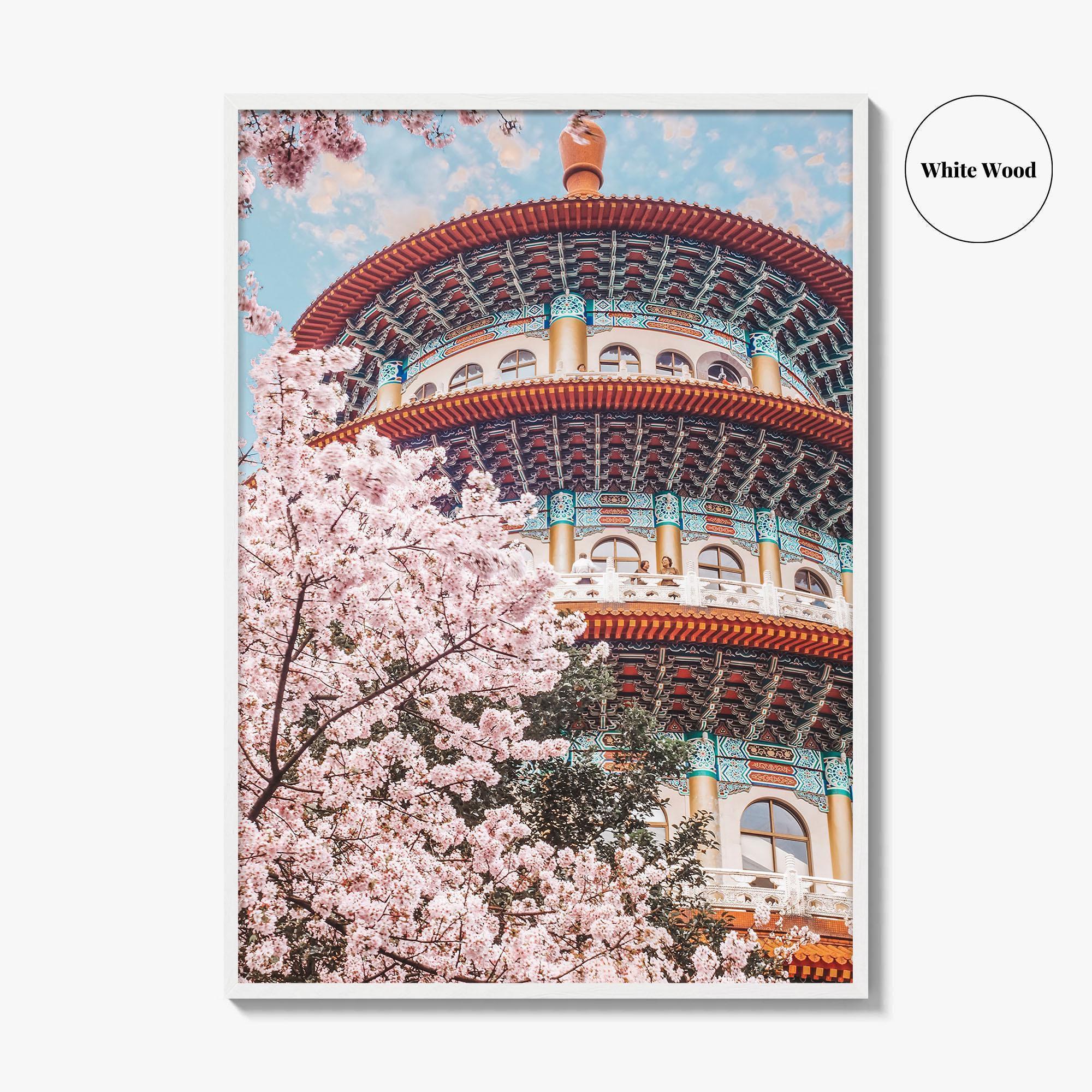 Taipei Fine Art Photo Print, Sakura Garden, Cherry Blossom, Taiwan, Wall Decor Poster