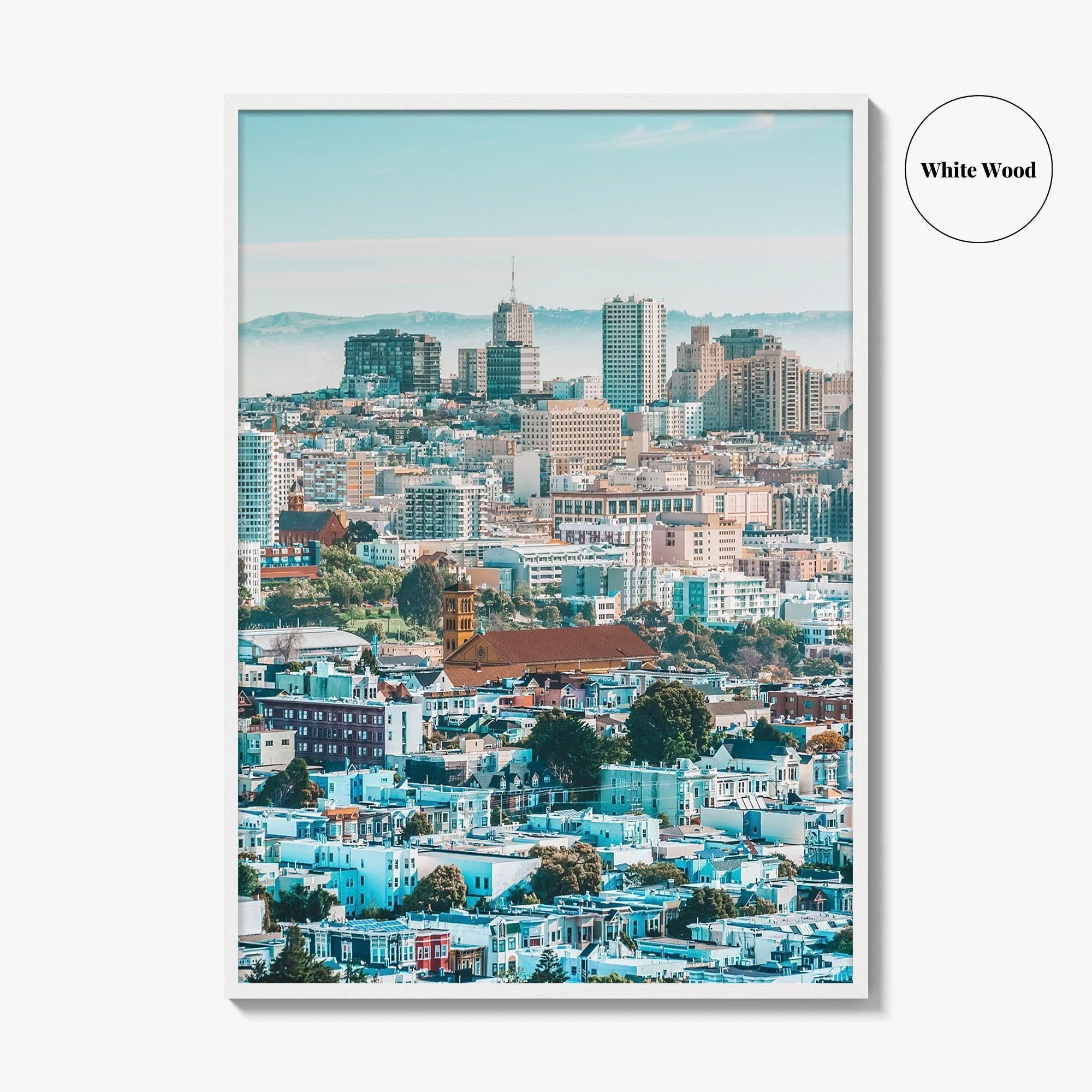 San Francisco Skyline Fine Art Photo Print, Corona Heights Park, California Wall Poster
