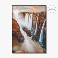 Victoria Falls Fine Art Photo Print, Zimbabwe Zambia Wall Poster, Livingstone