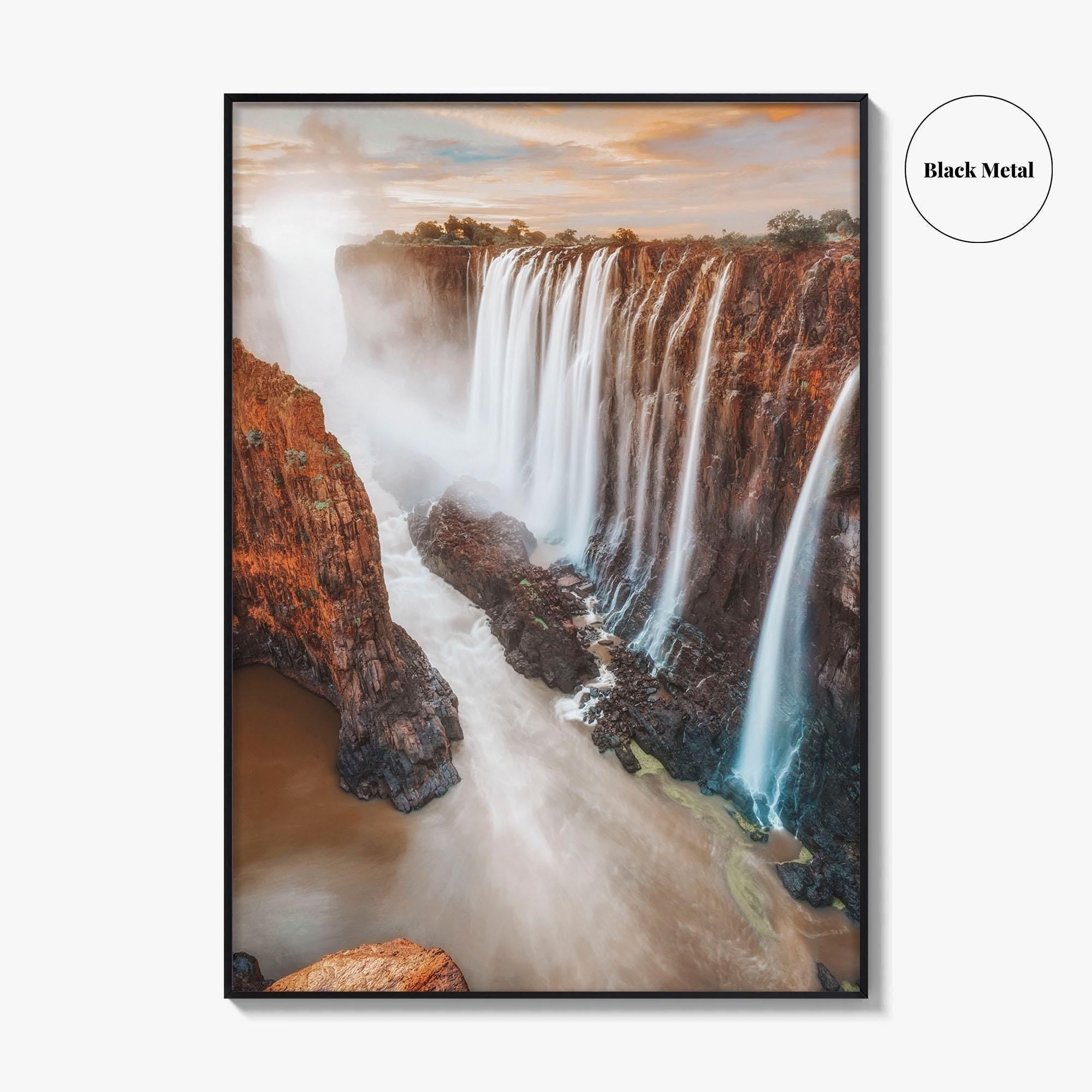Victoria Falls Fine Art Photo Print, Zimbabwe Zambia Wall Poster, Livingstone