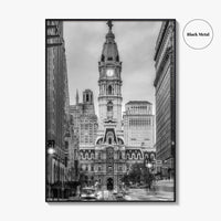 Philadelphia Black and White Fine Art Photo Print, City Hall, Philly, Pennsylvania Poster