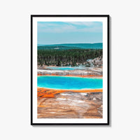 Yellowstone National Park Fine Art Photo Print, Grand Prismatic Spring, Wyoming, USA, Poster
