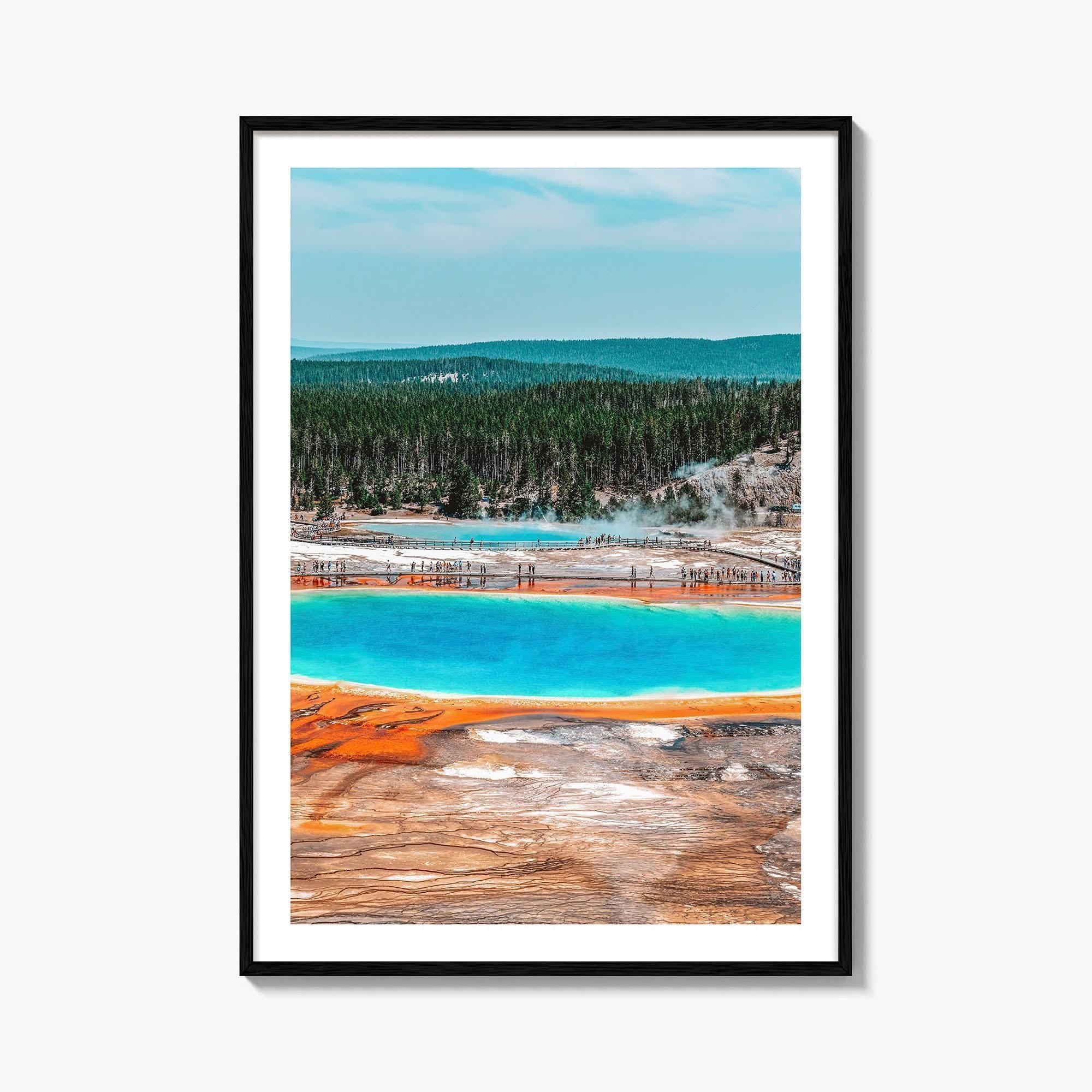 Yellowstone National Park Fine Art Photo Print, Grand Prismatic Spring, Wyoming, USA, Poster