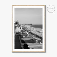 San Clemente Black and White Fine Art Photo Print, Orange County California Beach Poster