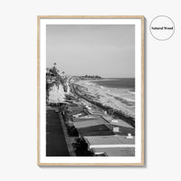 San Clemente Black and White Fine Art Photo Print, Orange County California Beach Poster