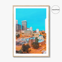 Tulsa Skyline Fine Art Photo Print, Downtown, Oklahoma, USA, Wall Poster