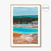 Yellowstone National Park Fine Art Photo Print, Grand Prismatic Spring, Wyoming, USA, Poster