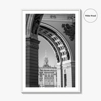St Petersburg Black and White Fine Art Photo Print, Hermitage Museum, Russia Poster
