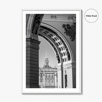 St Petersburg Black and White Fine Art Photo Print, Hermitage Museum, Russia Poster