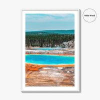 Yellowstone National Park Fine Art Photo Print, Grand Prismatic Spring, Wyoming, USA, Poster
