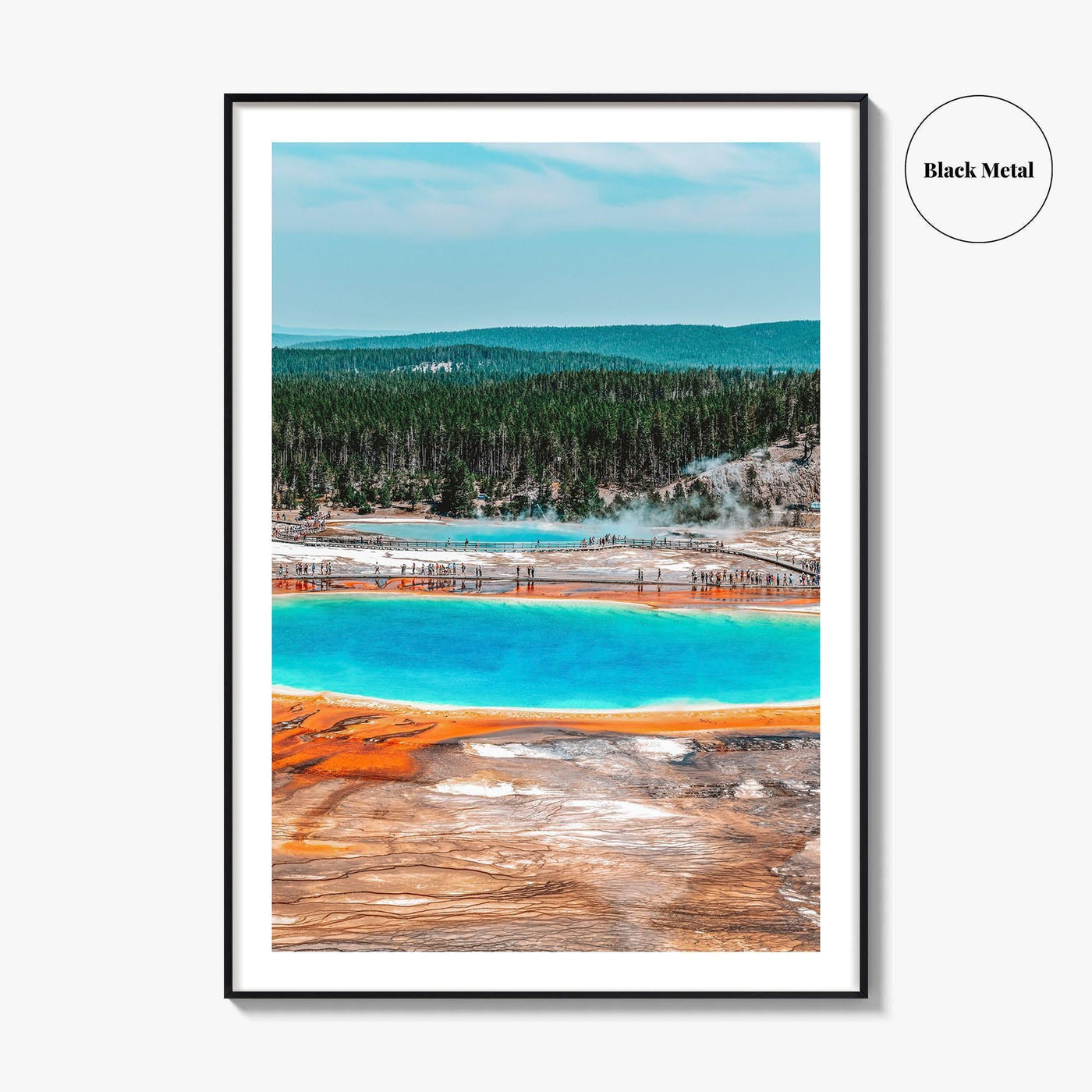 Yellowstone National Park Fine Art Photo Print, Grand Prismatic Spring, Wyoming, USA, Poster