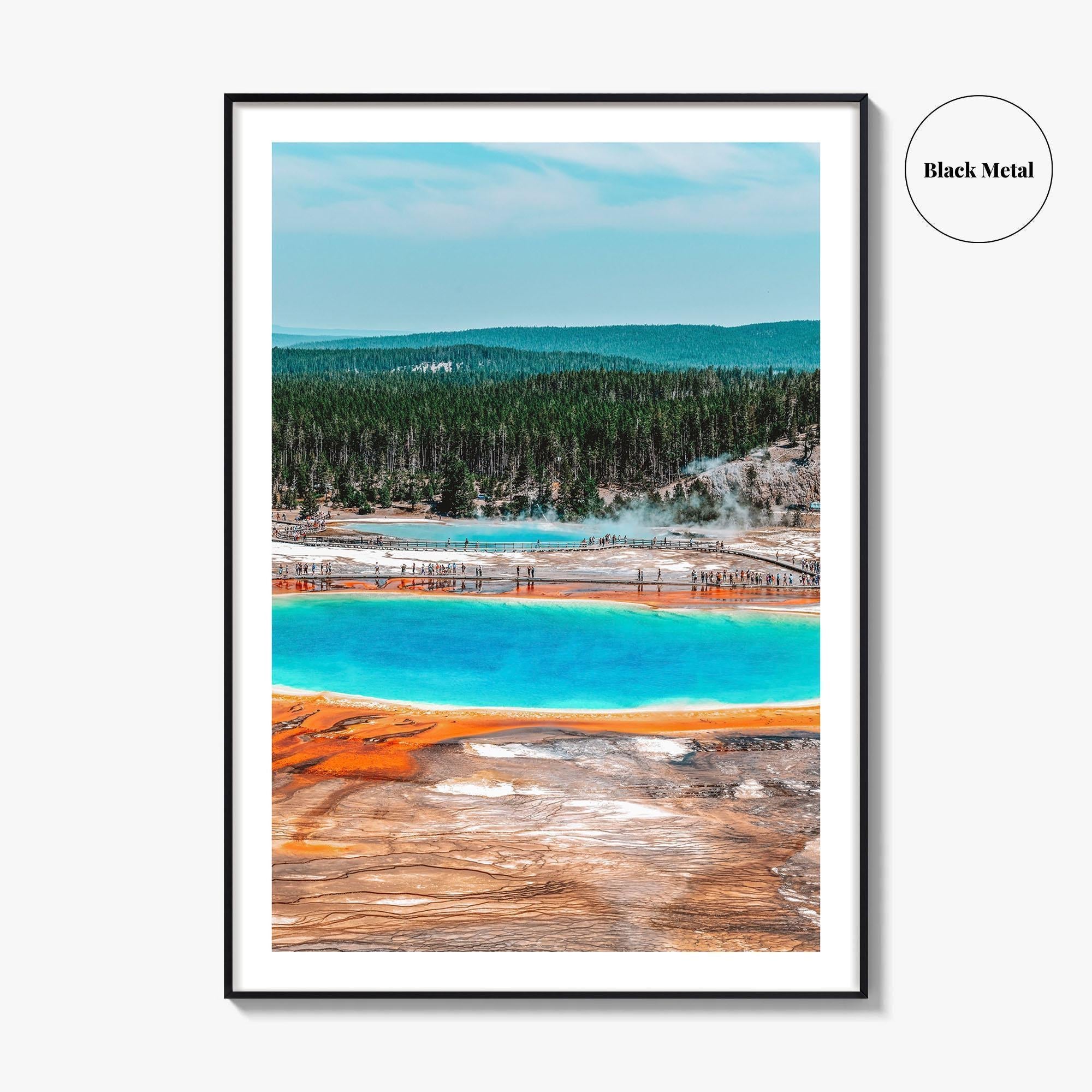 Yellowstone National Park Fine Art Photo Print, Grand Prismatic Spring, Wyoming, USA, Poster