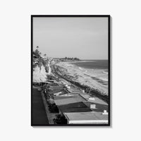 San Clemente Black and White Fine Art Photo Print, Orange County California Beach Poster