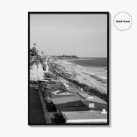 San Clemente Black and White Fine Art Photo Print, Orange County California Beach Poster