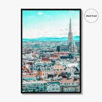 Vienna Skyline Fine Art Photo Print, Aerial Poster, Austria Wall Decor, Wien