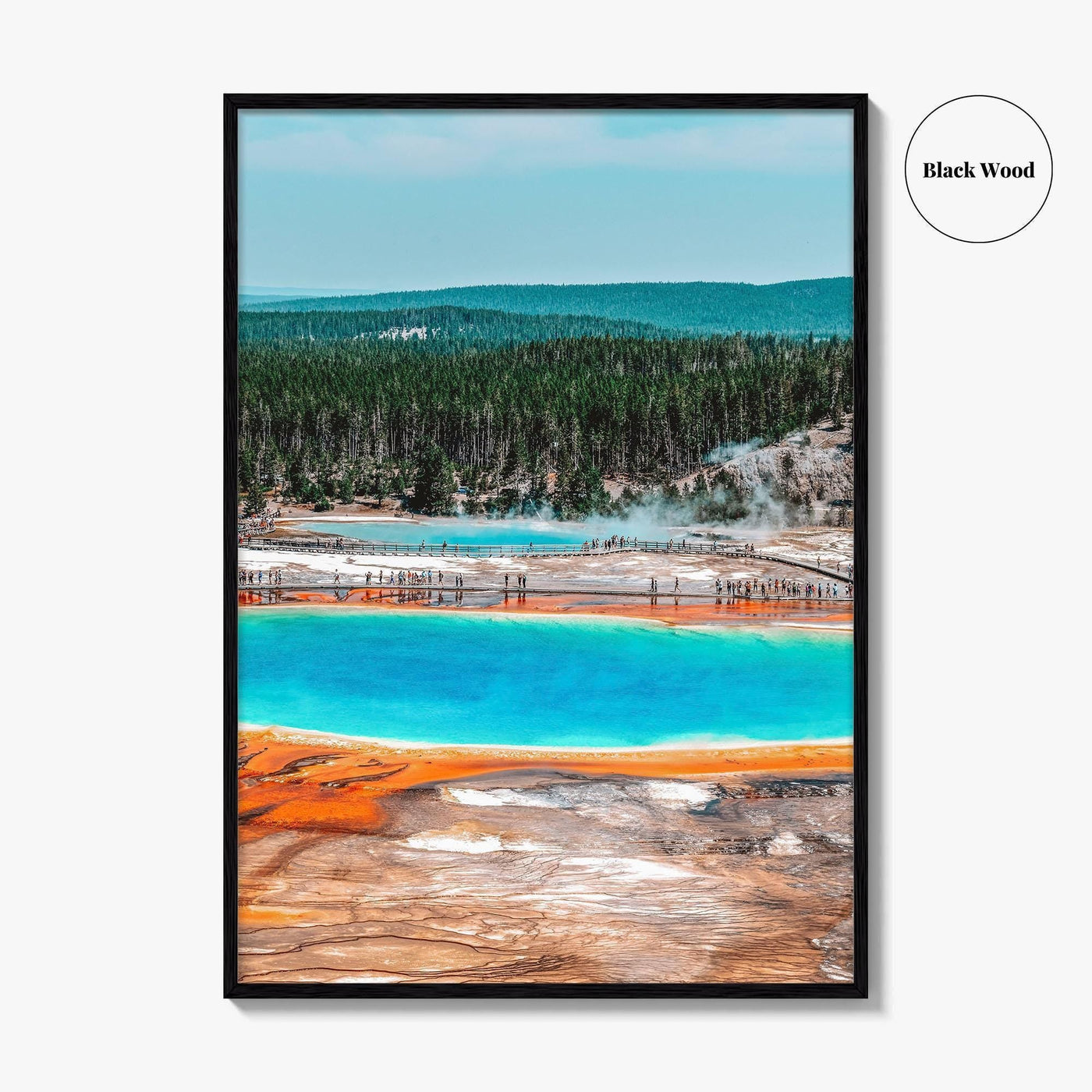 Yellowstone National Park Fine Art Photo Print, Grand Prismatic Spring, Wyoming, USA, Poster