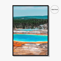 Yellowstone National Park Fine Art Photo Print, Grand Prismatic Spring, Wyoming, USA, Poster