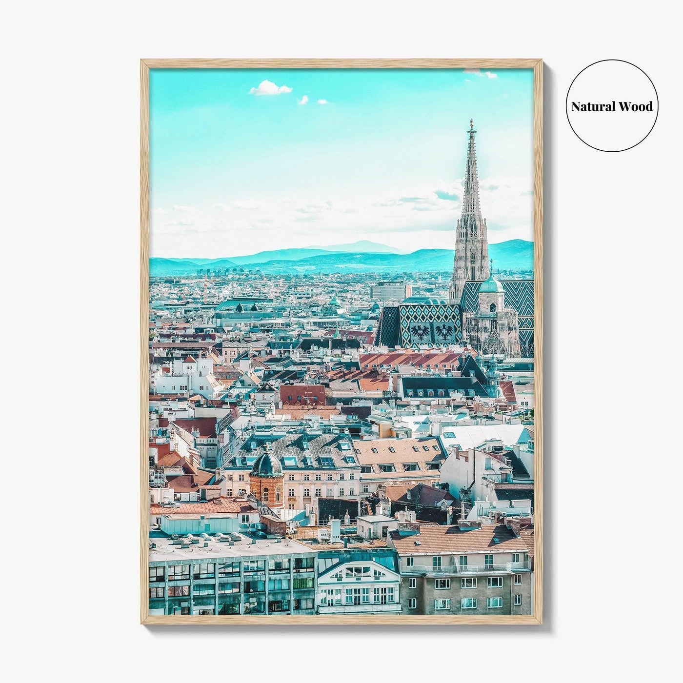 Vienna Skyline Fine Art Photo Print, Aerial Poster, Austria Wall Decor, Wien