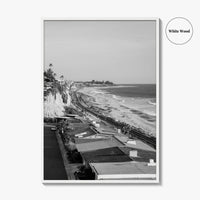San Clemente Black and White Fine Art Photo Print, Orange County California Beach Poster