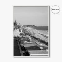 San Clemente Black and White Fine Art Photo Print, Orange County California Beach Poster