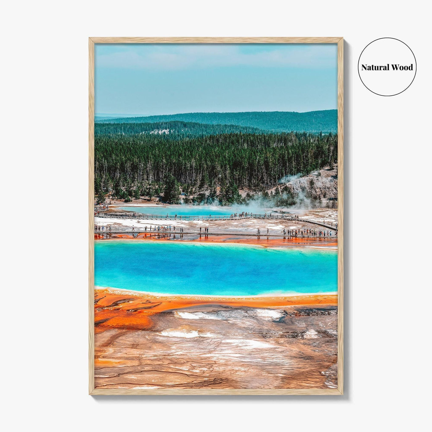 Yellowstone National Park Fine Art Photo Print, Grand Prismatic Spring, Wyoming, USA, Poster