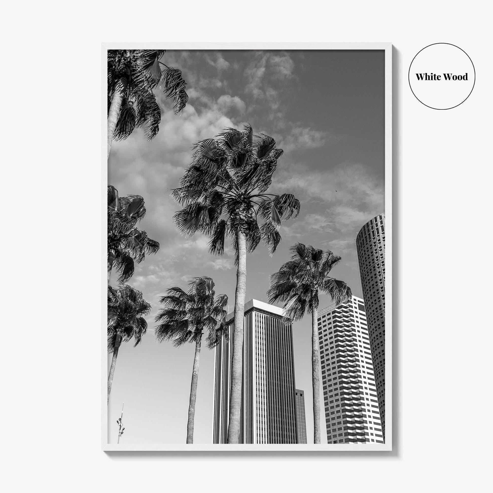 Tampa Skyline Black and White Fine Art Photo Print, Florida, USA, Poster