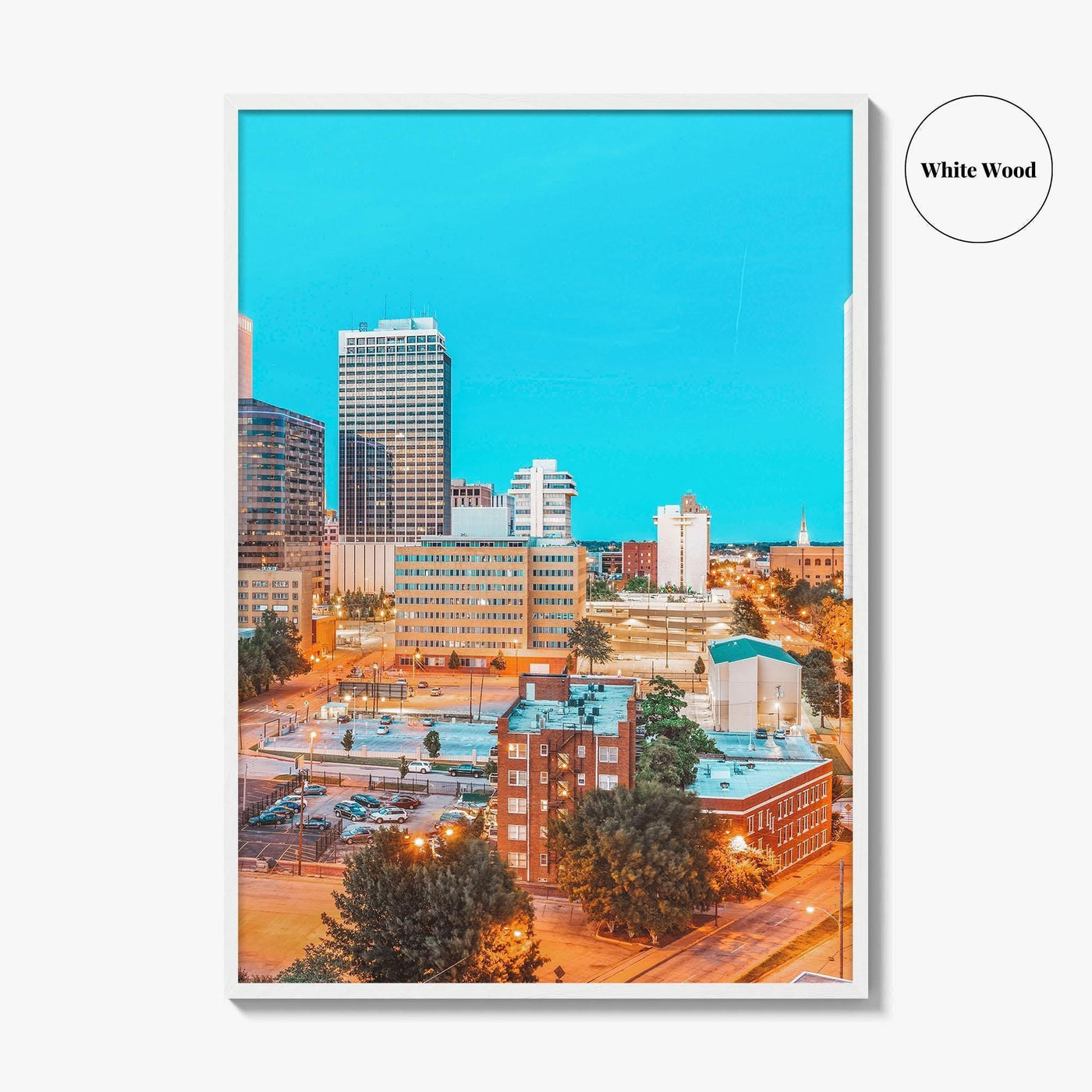 Tulsa Skyline Fine Art Photo Print, Downtown, Oklahoma, USA, Wall Poster