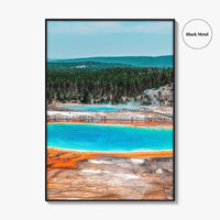 Yellowstone National Park Fine Art Photo Print, Grand Prismatic Spring, Wyoming, USA, Poster