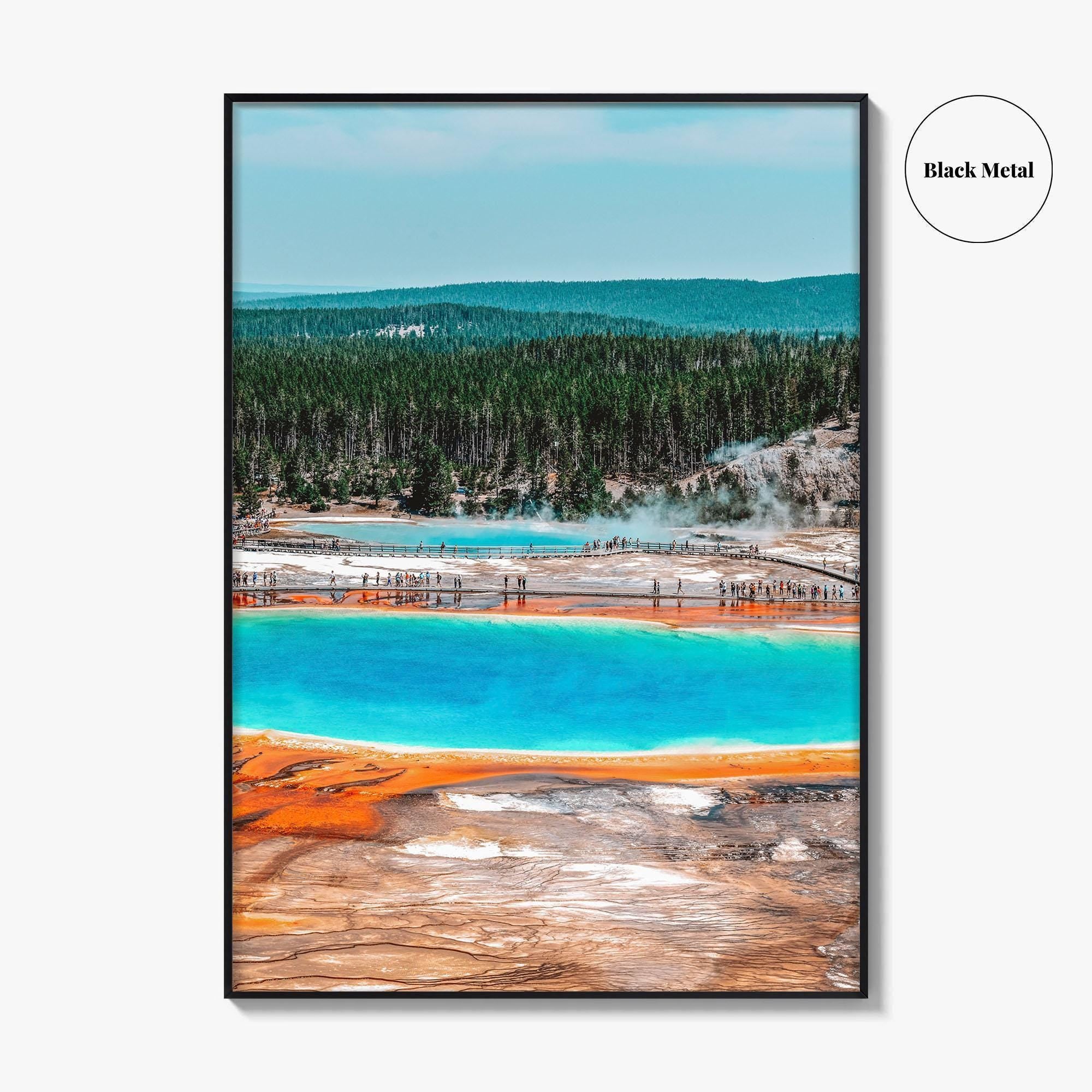 Yellowstone National Park Fine Art Photo Print, Grand Prismatic Spring, Wyoming, USA, Poster