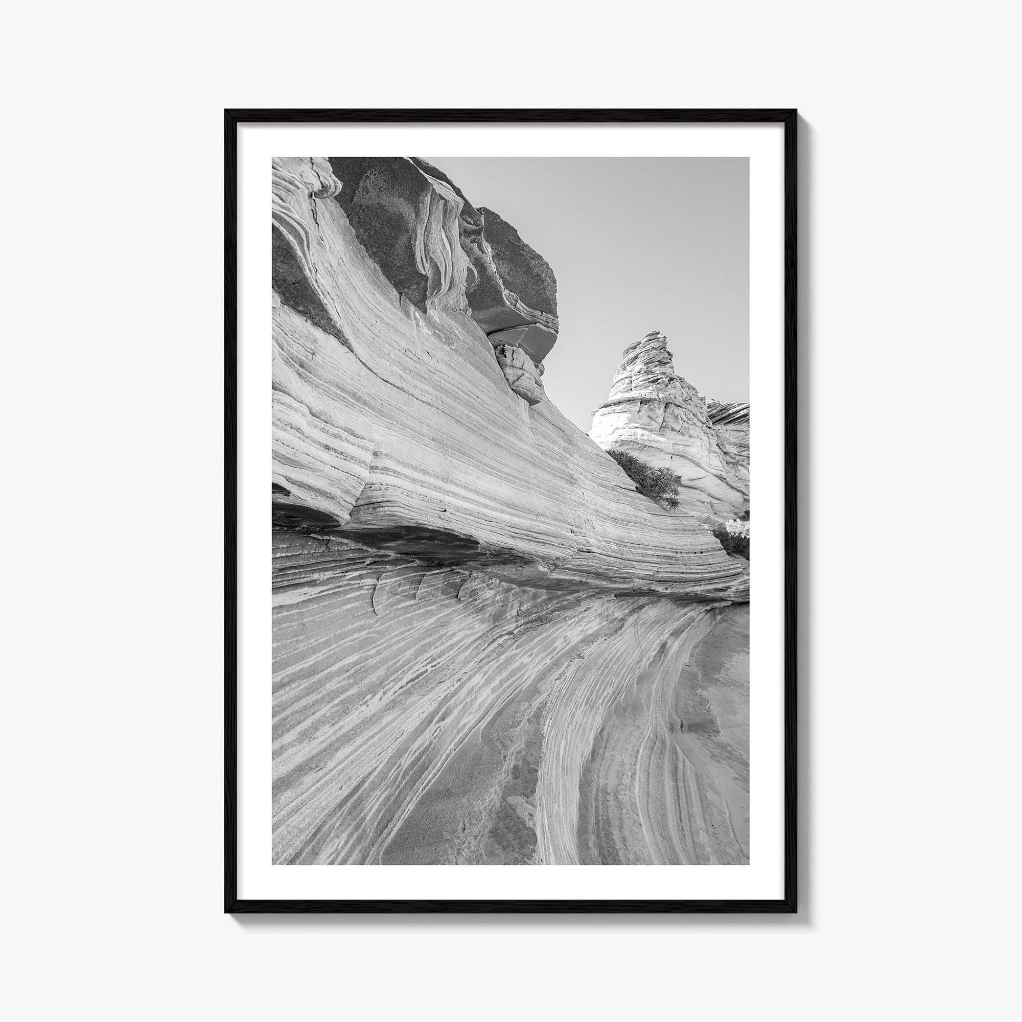Coyote Buttes South Black and White Fine Art Photo Print, Vermilion Cliffs Poster