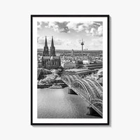 Cologne Black and White Fine Art Photo Print, Köln Germany, North Rhine-Westphalia Poster