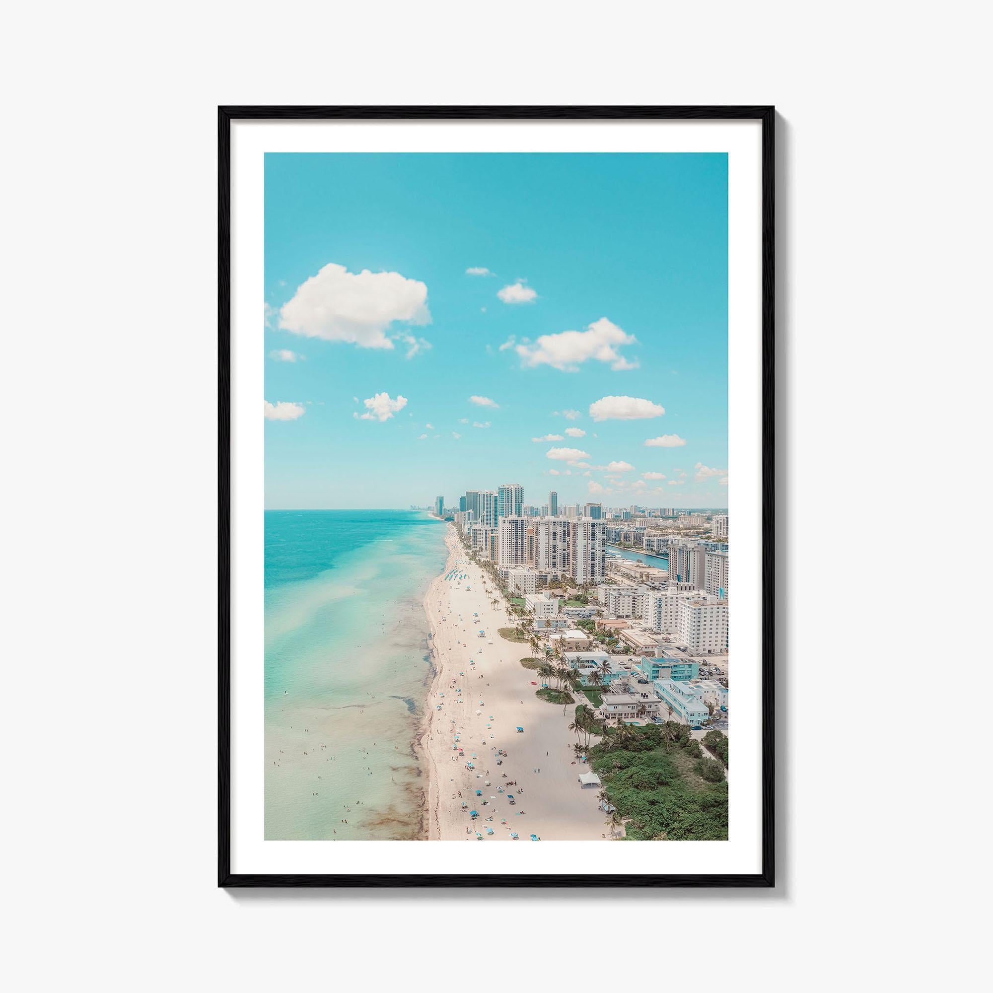 Hollywood Beach Fine Art Photo Print, Hallandale Beach, Florida USA Wall Decor Poster