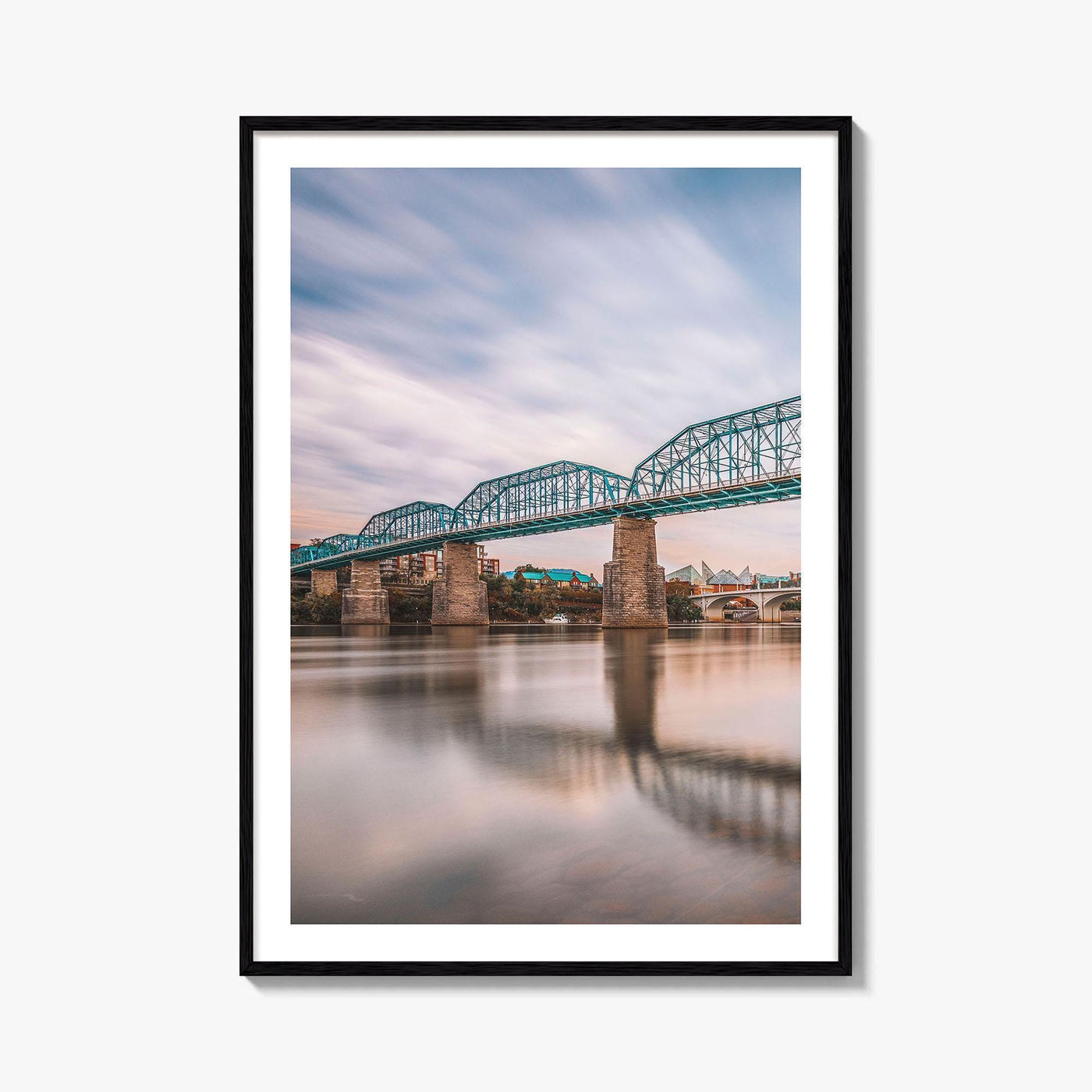 Chattanooga Fine Art Photo Print, Tennessee River Bridge, USA Wall Decor Poster