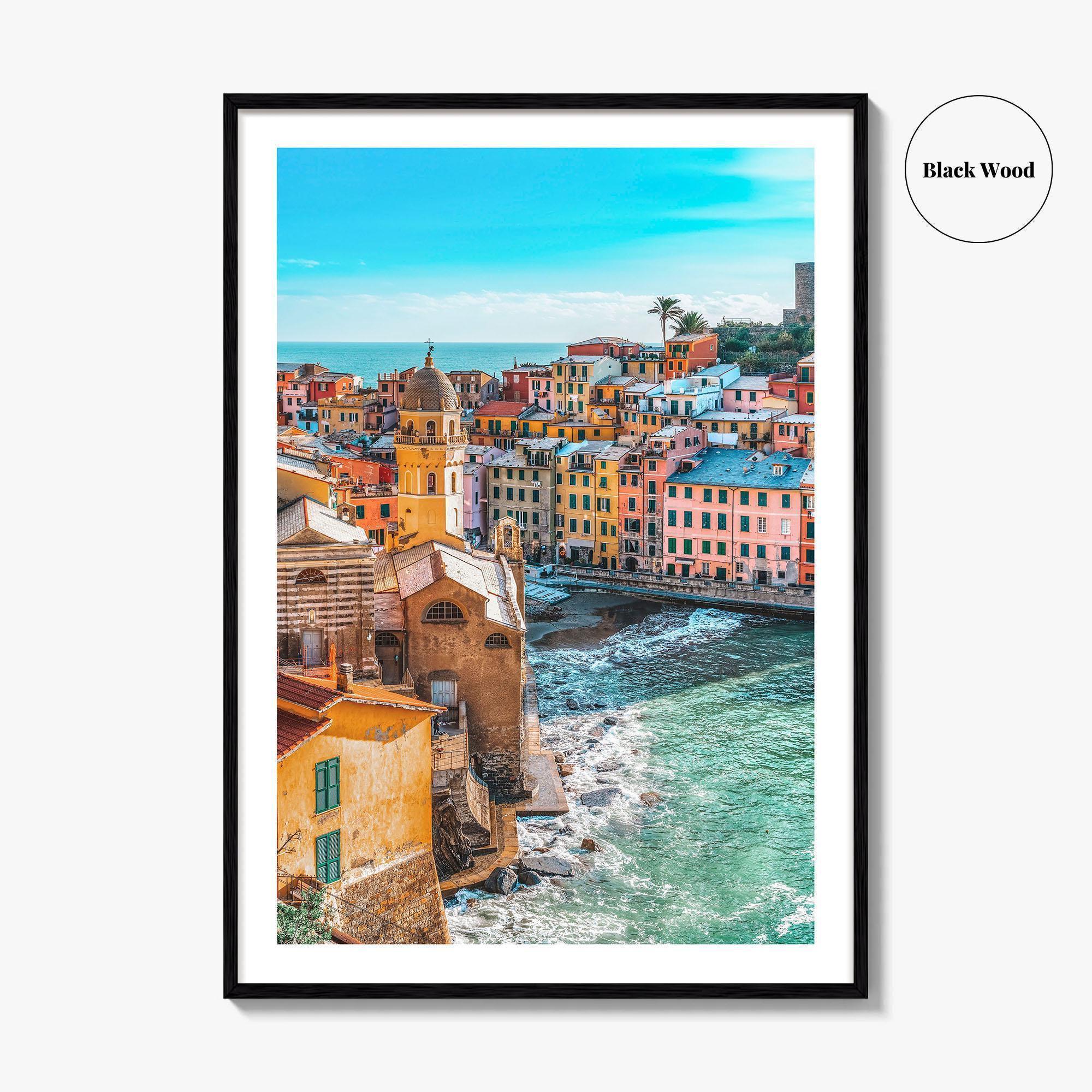 Vernazza Fine Art Photo Print, Cinque Terre, Liguria Italy Seascape Poster