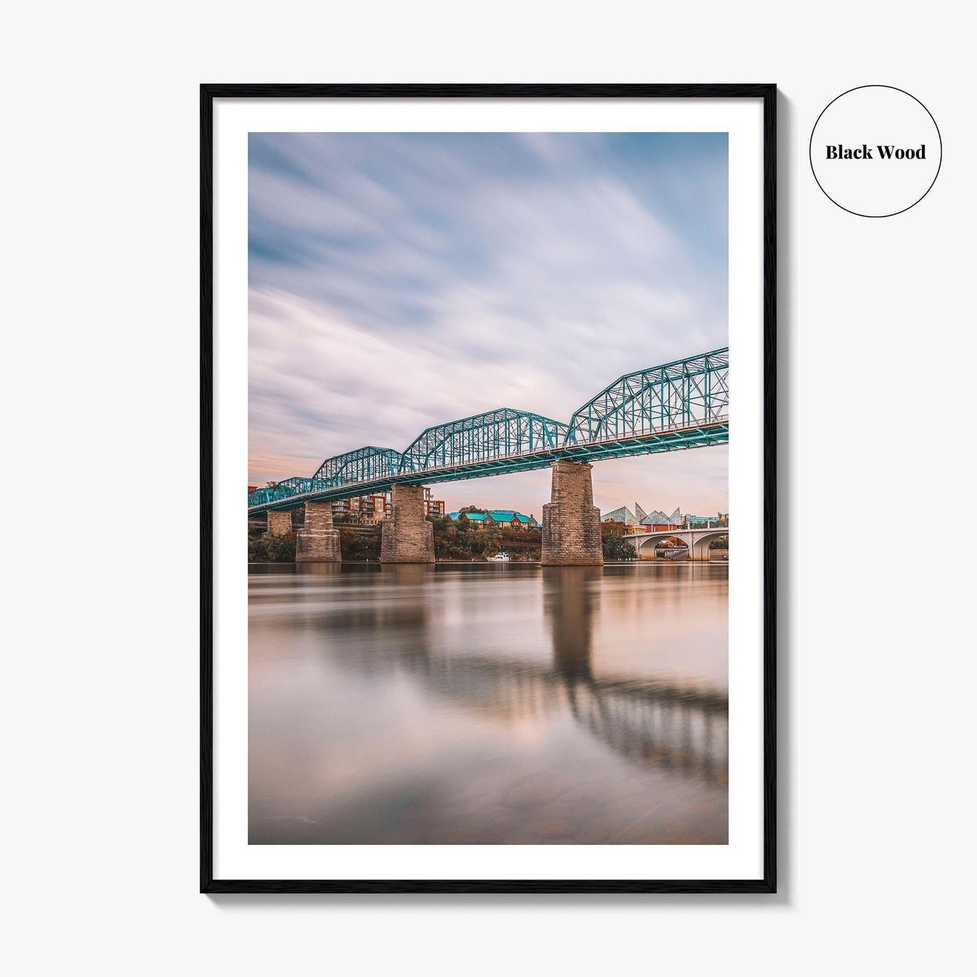 Chattanooga Fine Art Photo Print, Tennessee River Bridge, USA Wall Decor Poster