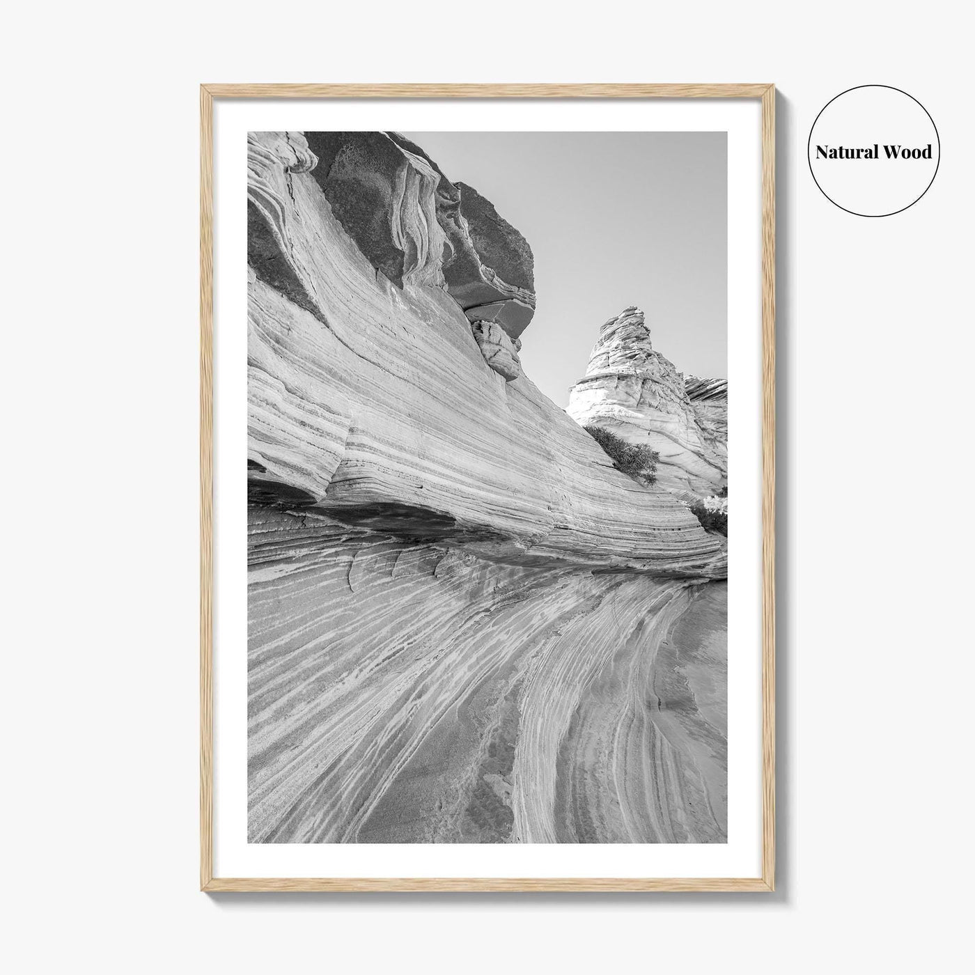 Coyote Buttes South Black and White Fine Art Photo Print, Vermilion Cliffs Poster