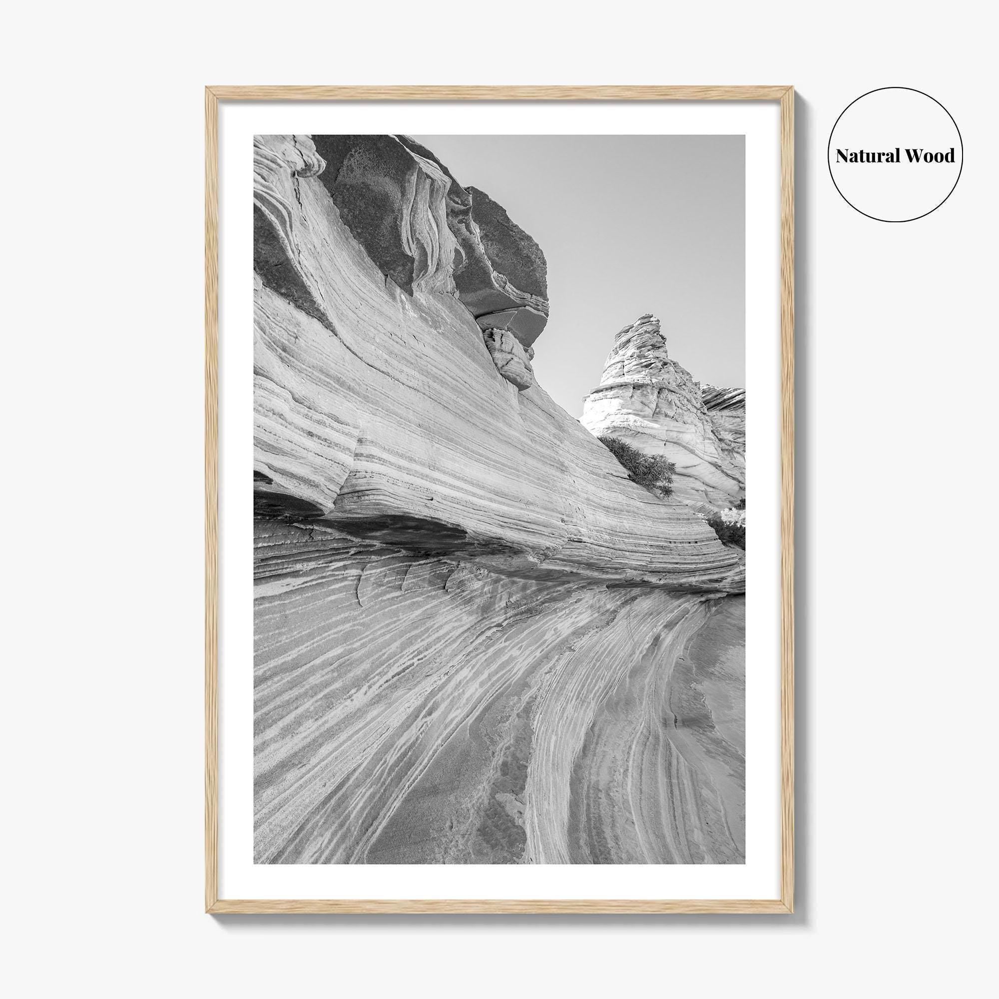 Coyote Buttes South Black and White Fine Art Photo Print, Vermilion Cliffs Poster